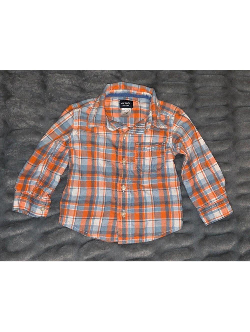Carter's Plaid Button-Down Shirt 12 Months